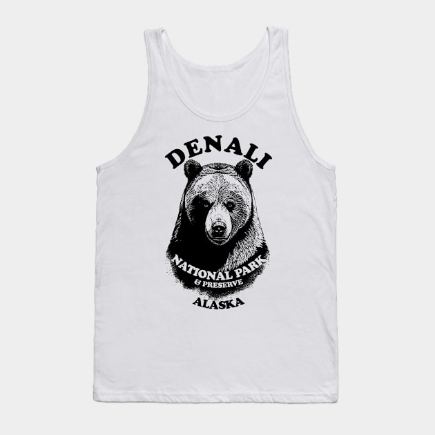 Denali National Park Home Of The Grizzly Bear Tank Top by TMBTM